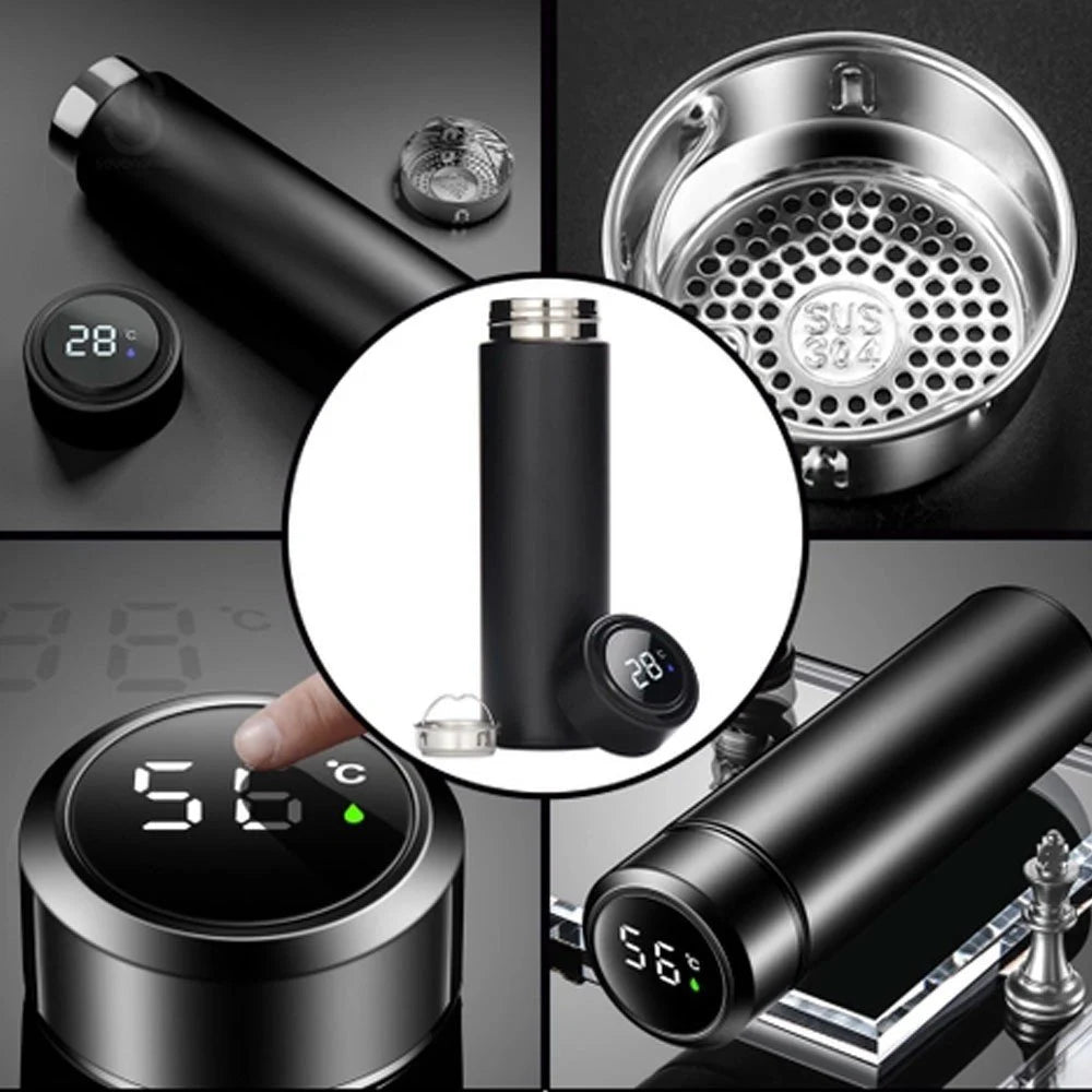 Garrafa Térmica Inteligente Visor LED Display Digital 450ml