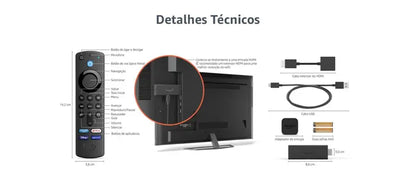 Fire TV Stick HD (Última geração) | Com controle remoto por voz com Alexa (inclui comandos de TV), controles de casa inteligente e streaming em HD