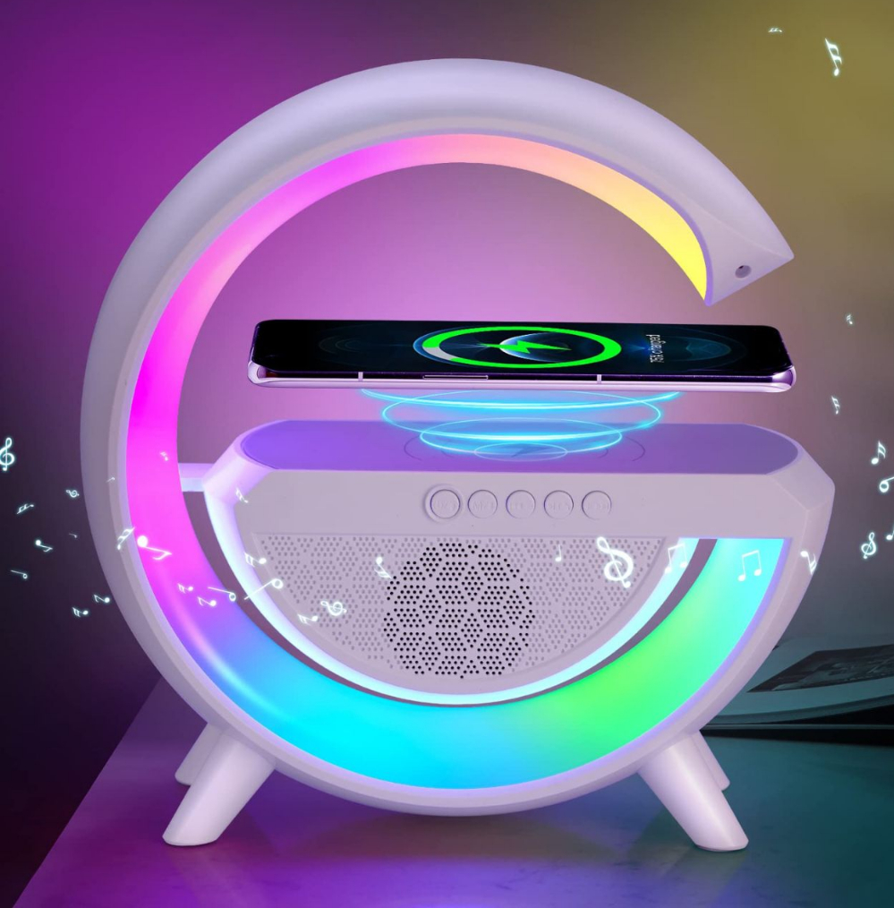 Carregador por Indução, Relógio, caixa de som