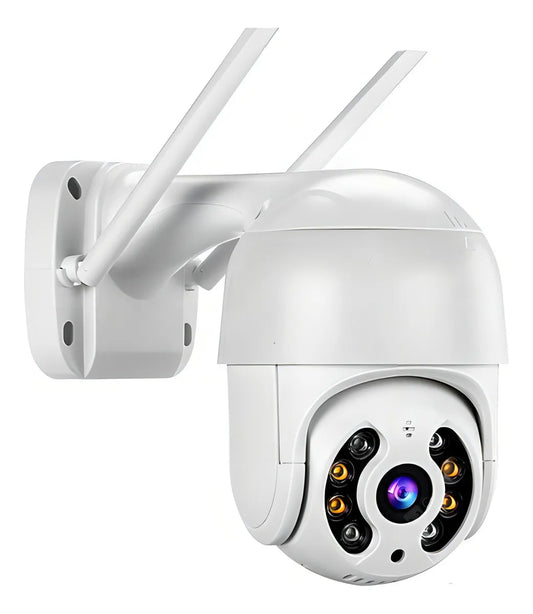 Camera Segurança Wifi Sem Fio Prova D'água Fácil Intalação Cor Branco