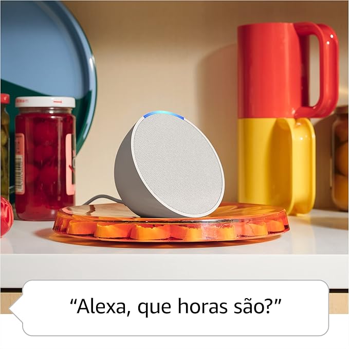 Alexa Echo Pop Smart speaker compacto com som