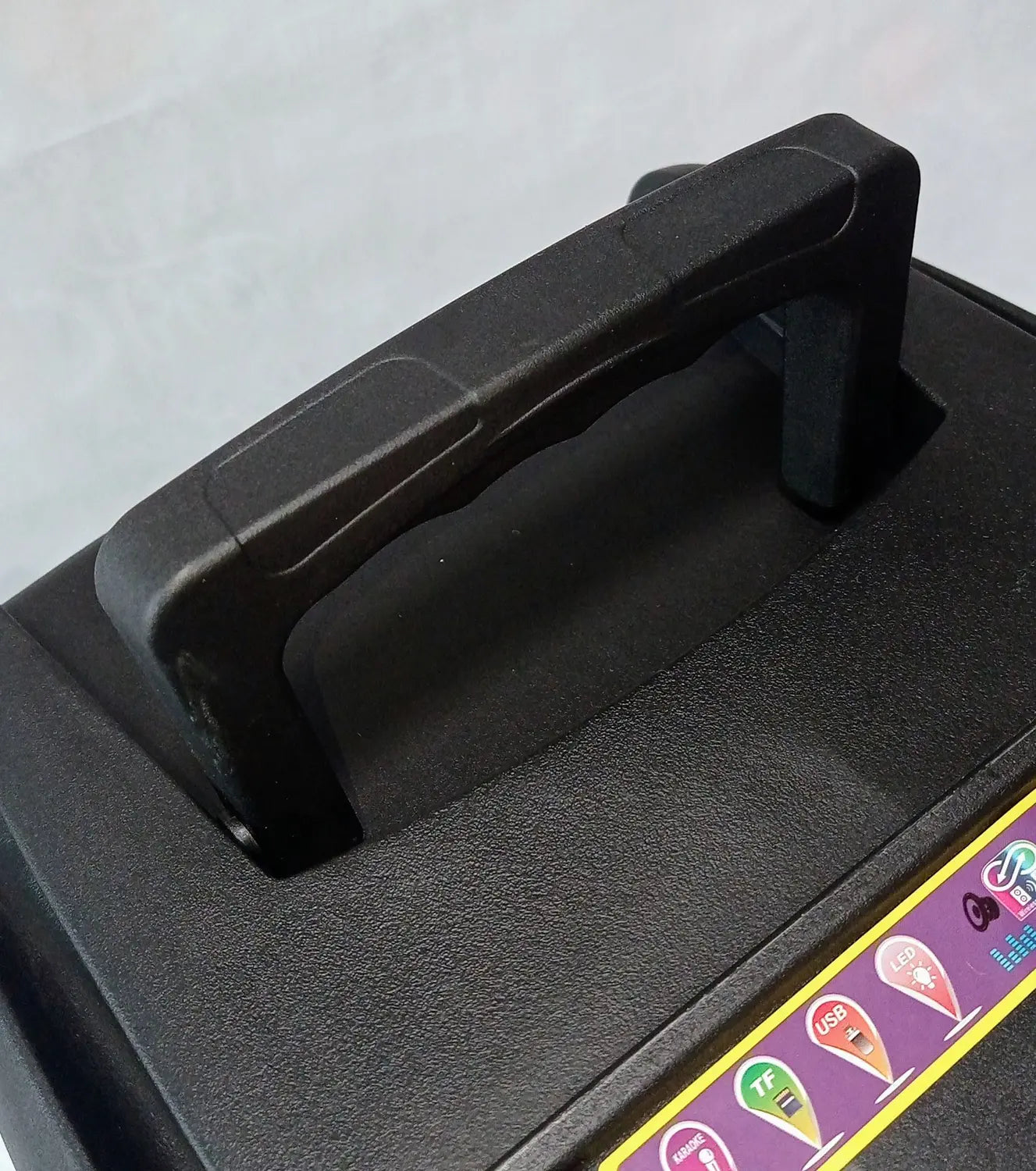 Caixa De Som Portátil Bluetooth Karaokê Potente Rgb 2000w Microfone controle remoto cabo USB RádioFM - Seisa