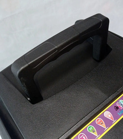 Caixa De Som Portátil Bluetooth Karaokê Potente Rgb 2000w Microfone controle remoto cabo USB RádioFM - Seisa