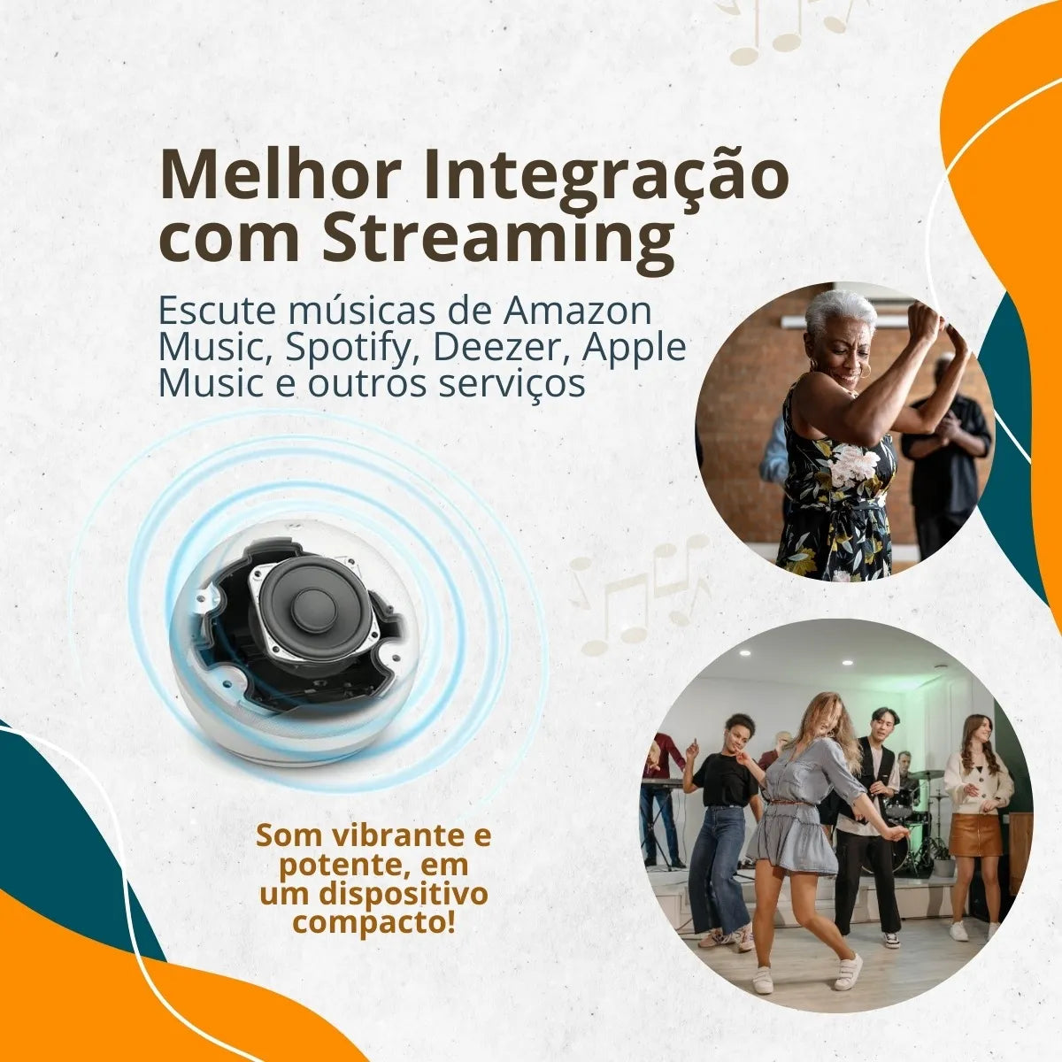 Alexa Speaker Echo 5 Geração Dot Alto-falante Inteligente